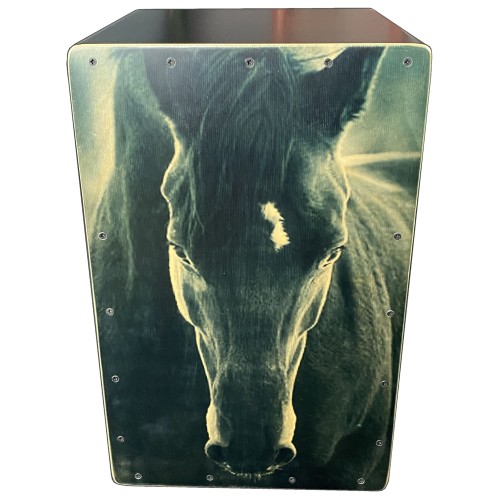 Cajón Flamenco Caballo Nergro