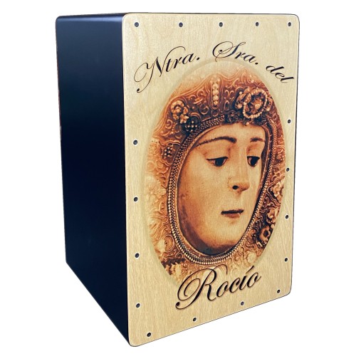 Cajón Flamenco Virgen del Rocío en Sepia