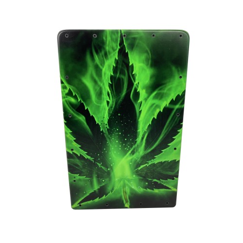 ▷ Cajón Flamenco imagen Hoja de Marihuana