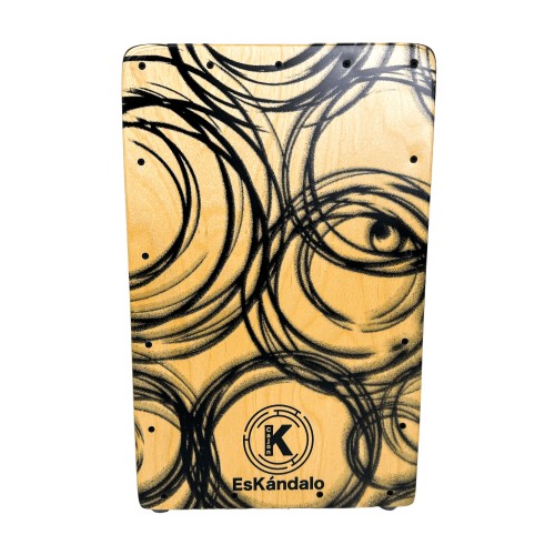 Cajón Flamenco EsKándalo Konfusión Blanco