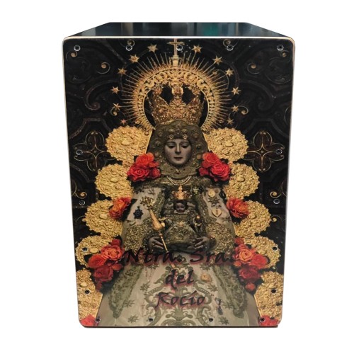 Cajón Flamenco Virgen del Rocio Reina